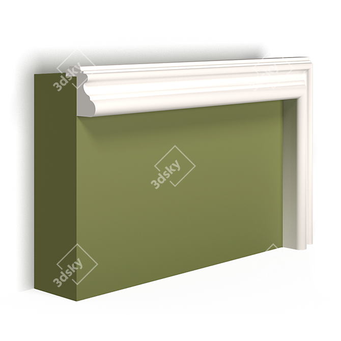 Title: Smooth Mold M-24 for Window and Door Frames 3D model image 4