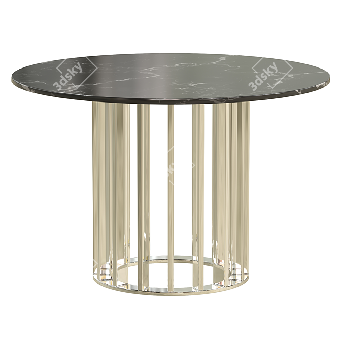 Elegant Chicago Dining Table 3D model image 2