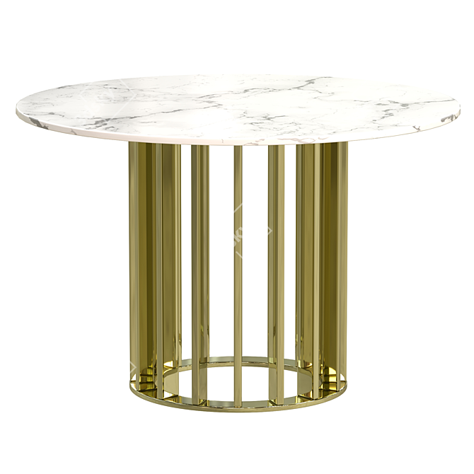 Elegant Chicago Dining Table 3D model image 3