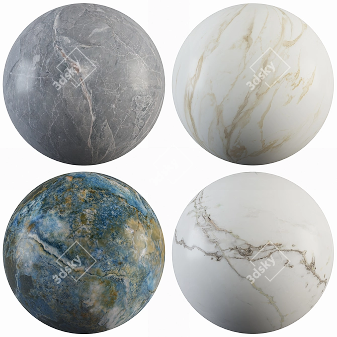 Elegant Marble Collection 3D model image 1