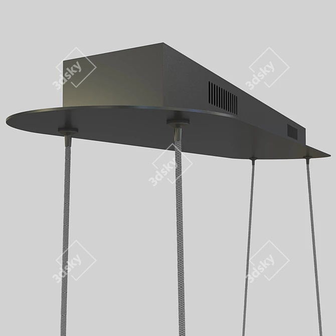 Minimalist LED Suspension Light 3D model image 3