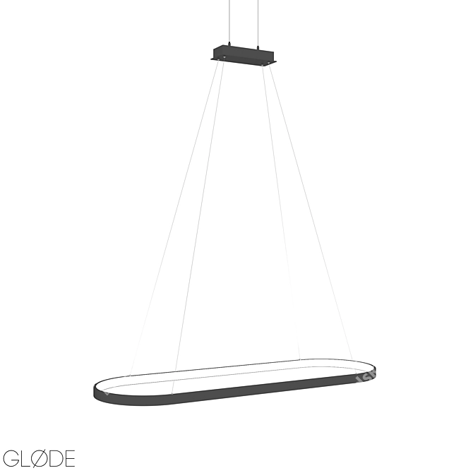 RdLamp: Adjustable LED Pendant Lamp 3D model image 1