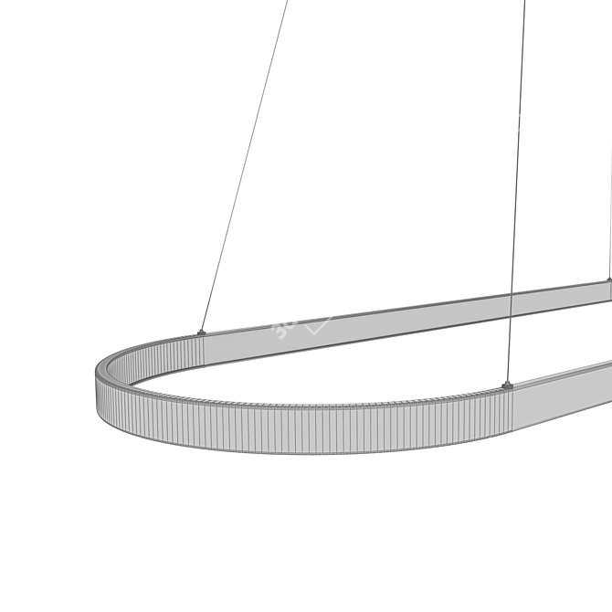 RdLamp: Adjustable LED Pendant Lamp 3D model image 2