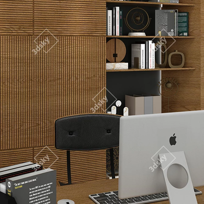 Elegant Office Furniture Set 3D model image 4