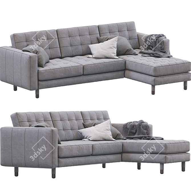 Modern Landskrona Sofa: Stylish 3D Model 3D model image 3