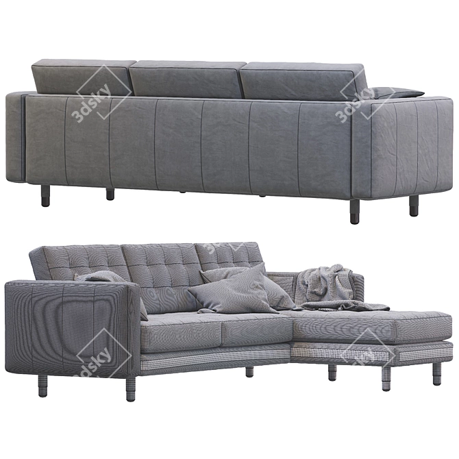 Modern Landskrona Sofa: Stylish 3D Model 3D model image 4