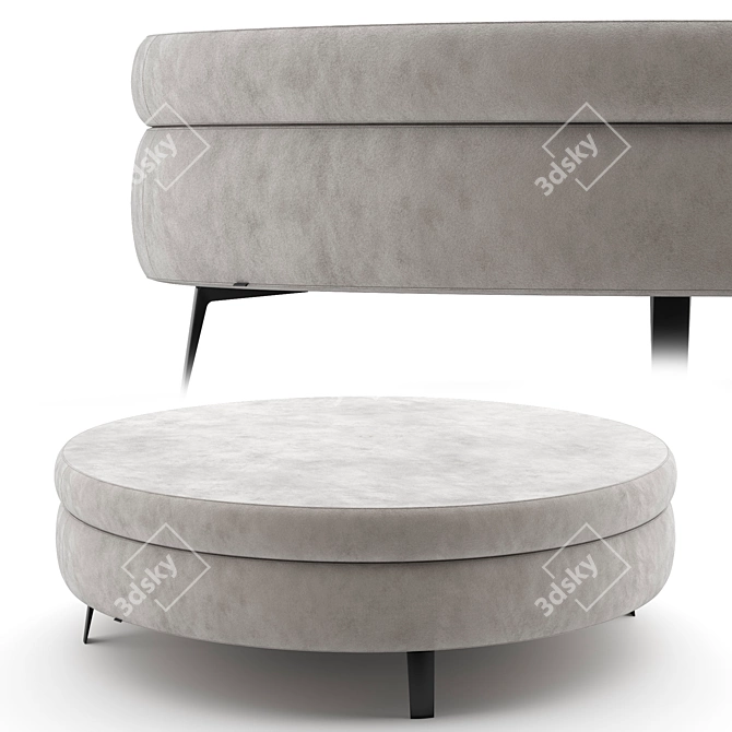 Modern Pouf Minotti Denny 3D model image 1