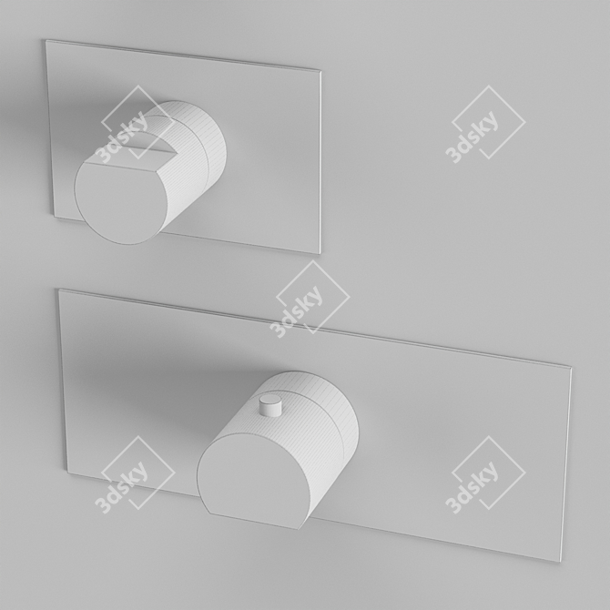 Frattini Borgia Thermostat - Stylish Inox Metal Faucet 3D model image 4