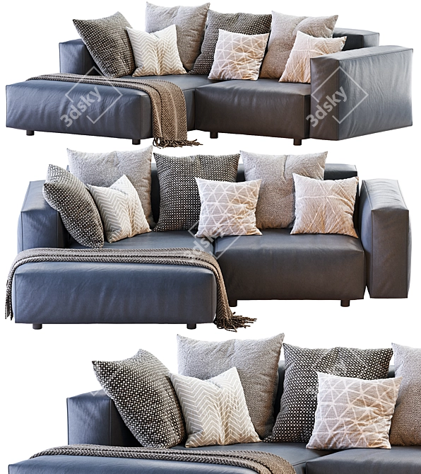 Hills_Sofa 2013: Stylish and Spacious Modern Couch 3D model image 1