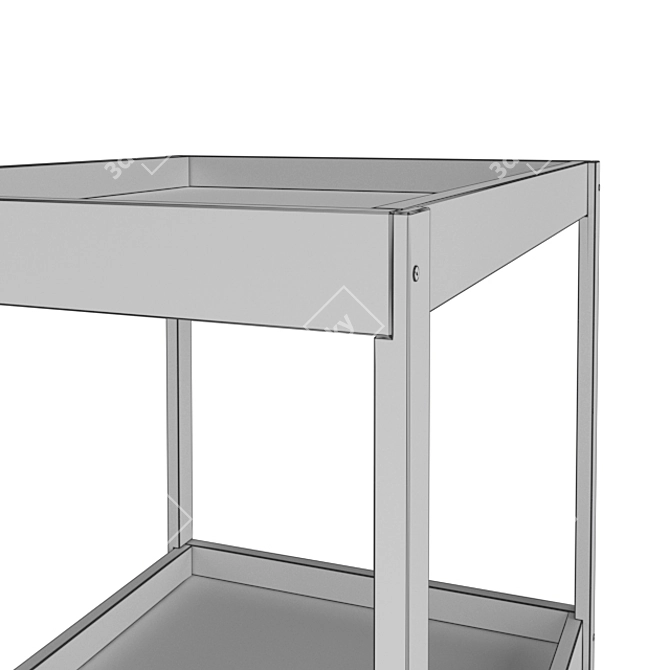 Sniglar Changing Table: Stylish & Functional 3D model image 4