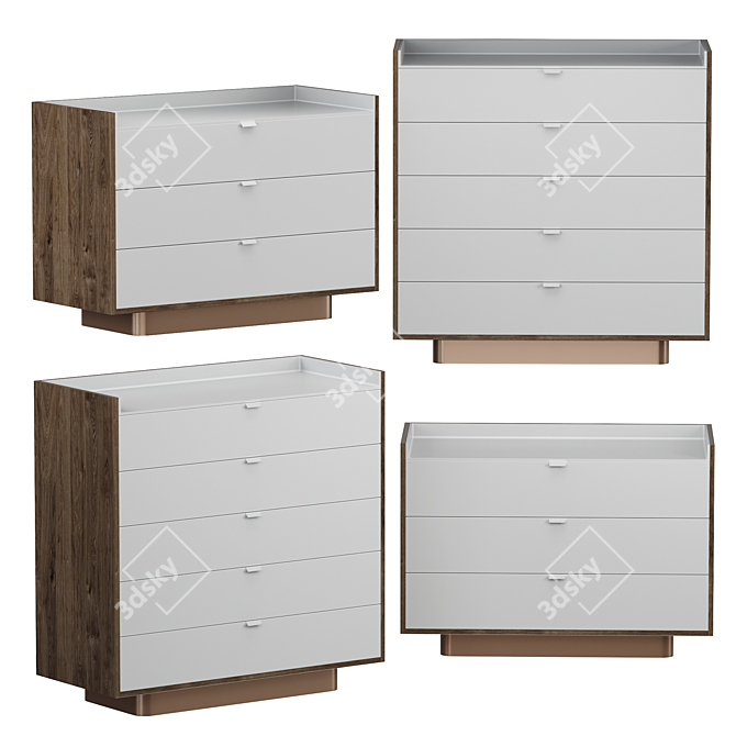 Contemporary Darren Night Storage 3D model image 1