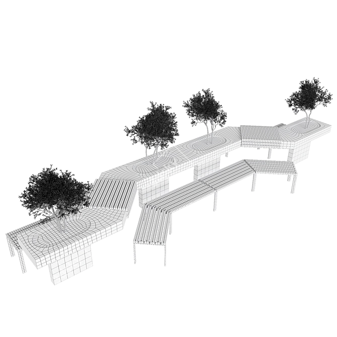 Urban Chic Furniture 3D model image 5