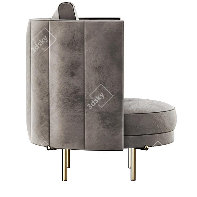 Modern Design Minotti Torii Armchair 3D model image 5