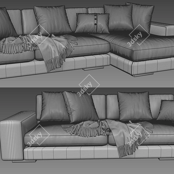 Luxury Verzelloni Holden Chaise 3D model image 4