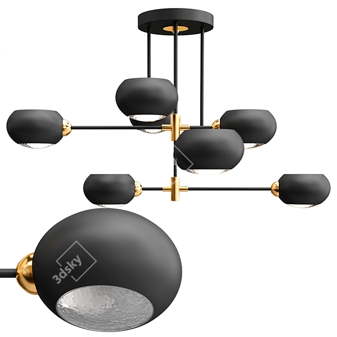 Rivoli Ceiling Chandelier 3D model image 1