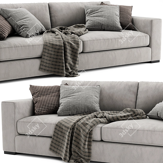 Modern Sitka Sofa: Stylish, Comfortable 3D model image 2