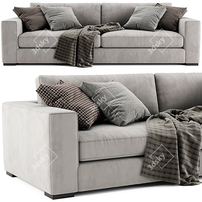 Modern Sitka Sofa: Stylish, Comfortable 3D model image 3
