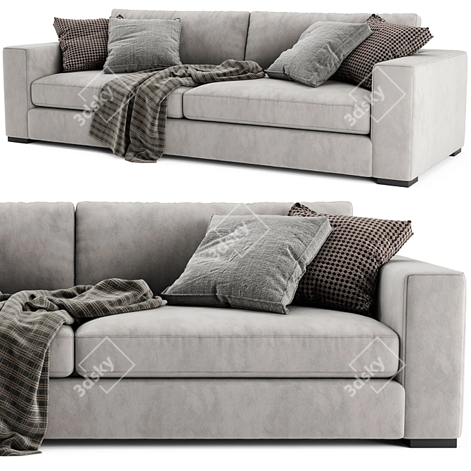Modern Sitka Sofa: Stylish, Comfortable 3D model image 4