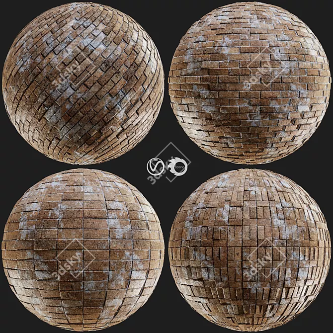 Brick PBR Materials Pack 3D model image 1