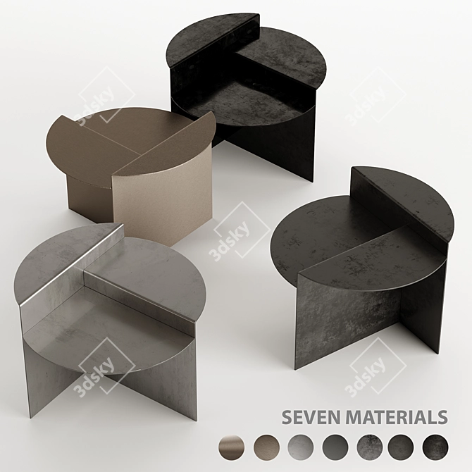 Urban Alchemy Rivet Side Table 3D model image 3