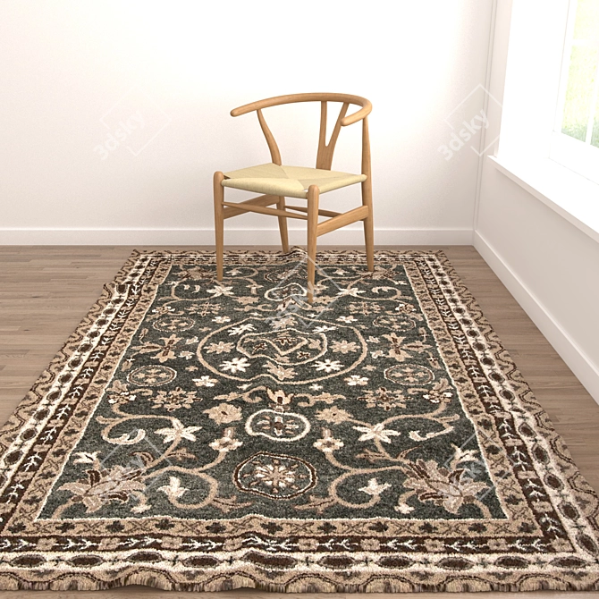 Versatile Rug Set: 8 Stunning Variations 3D model image 5