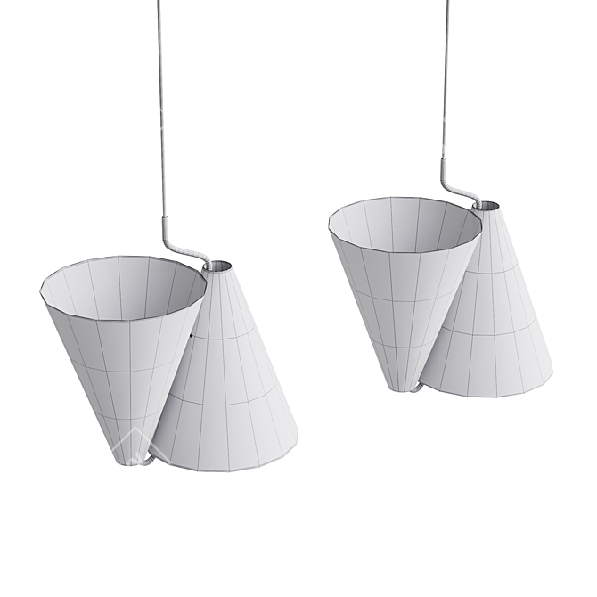 LYFA Mosaik Pendant Light: Stylish Up/Down Lighting 3D model image 7