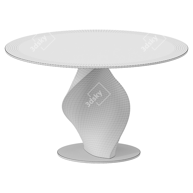 Niagara Glass Table: Elegant and Modern 3D model image 2