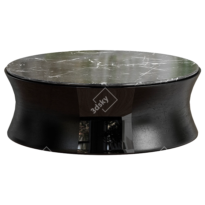 Modern Black Erving Coffee Table 3D model image 1