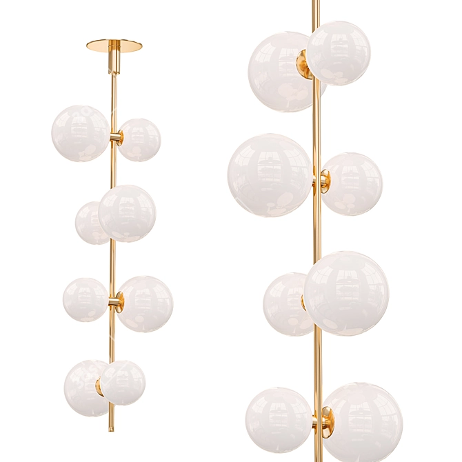 Modern and Sleek WALTO Plus Size Chandelier 3D model image 1