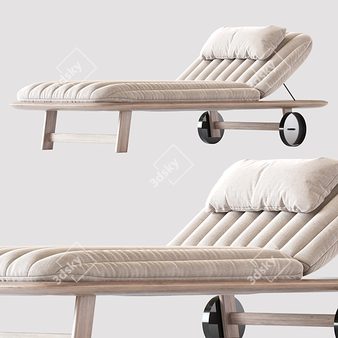 Luxurious Tellaro Sun Lounger: Unwind in Style 3D model image 5