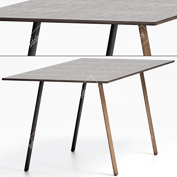 Plania Table: Contemporary Elegance With Functional Design 3D model image 2