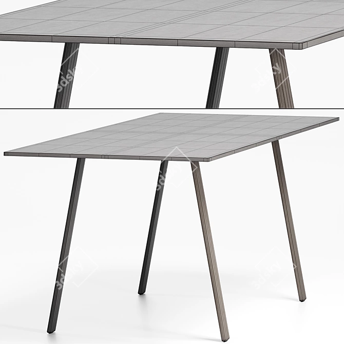 Plania Table: Contemporary Elegance With Functional Design 3D model image 5