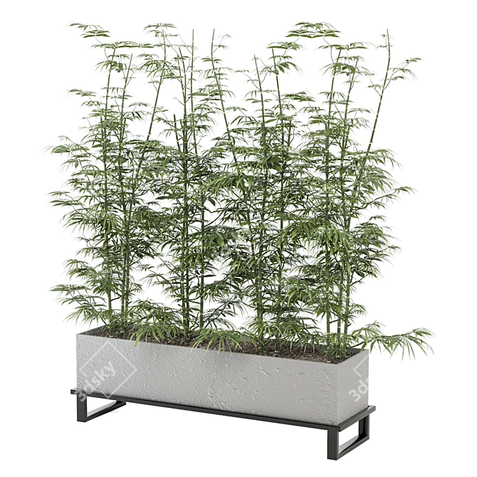 Ferm Living Bau Pot Large - Set 101: Indoor Greenery 3D model image 3