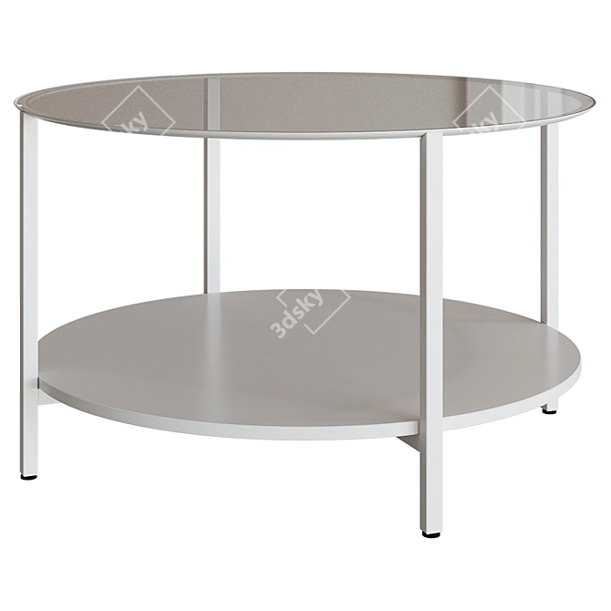 Sleek VITTSJÖ Coffee Table: Functional Elegance! 3D model image 2