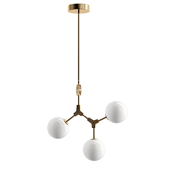 Loft Glass Balls Pendant 3D model image 1