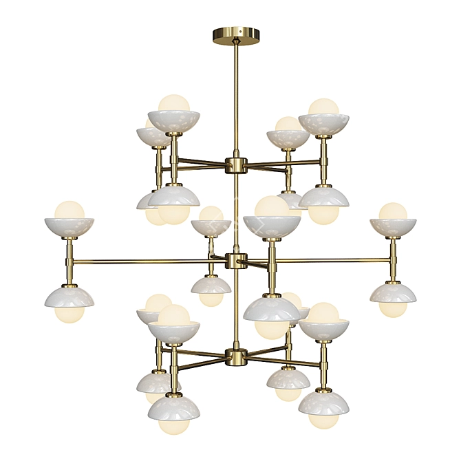 Elegant Greenwich Chandelier Collection 3D model image 3