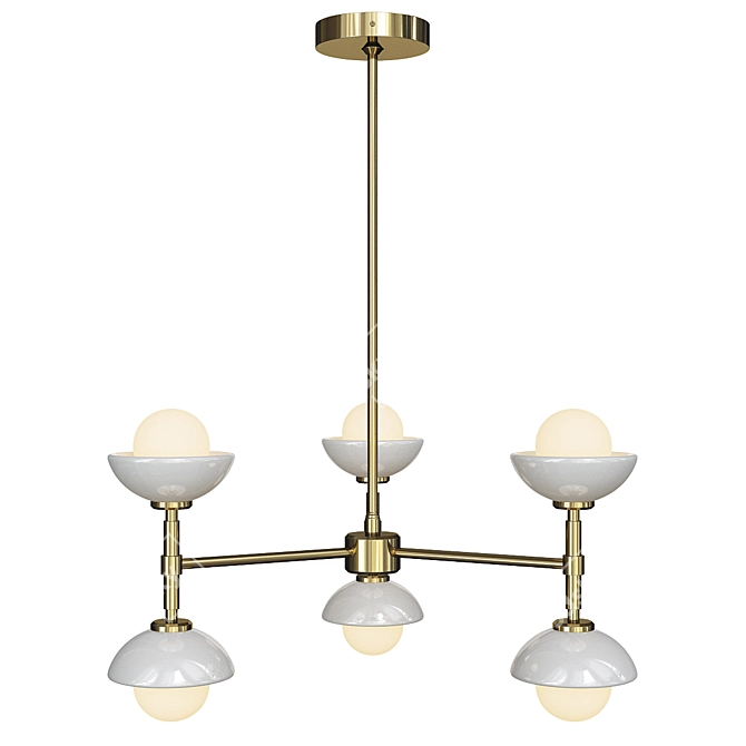 Elegant Greenwich Chandelier Collection 3D model image 4