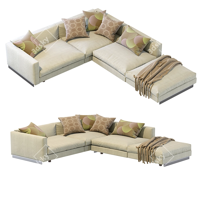 Modern Arflex Rendezvous Sectional 3D model image 2