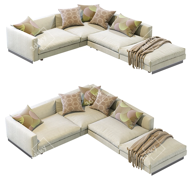 Modern Arflex Rendezvous Sectional 3D model image 4