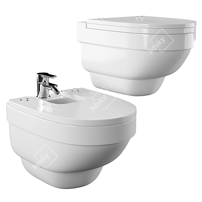 Elevated Elegance: Rispect Bidet 3D model image 1