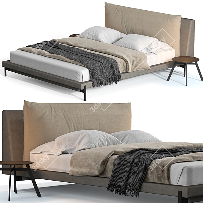 Luxurious Ditre Italia Kim Bed 3D model image 1