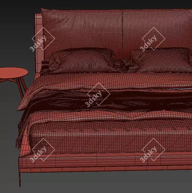 Luxurious Ditre Italia Kim Bed 3D model image 5