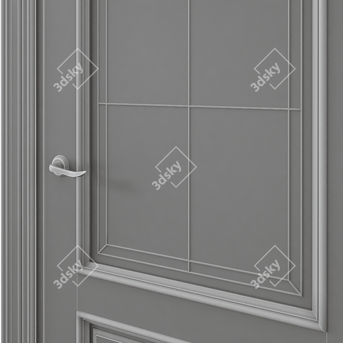 Modern Interior Door 3D Design 3D model image 6