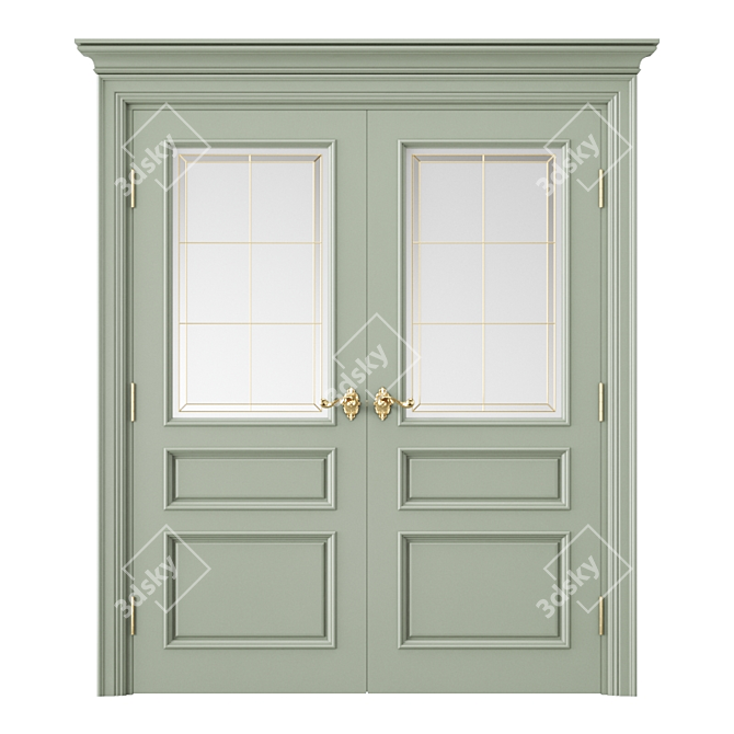 Modern Interior Door - 3D Model 3D model image 1