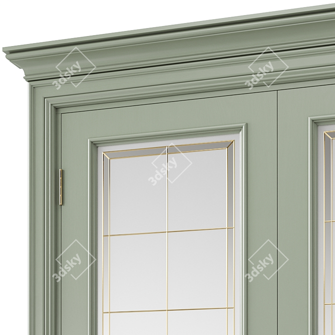 Modern Interior Door - 3D Model 3D model image 2