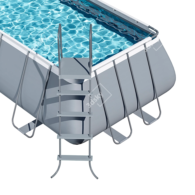 BESTWAY Frame Pool 4.6x2.5x1.2m 3D model image 2