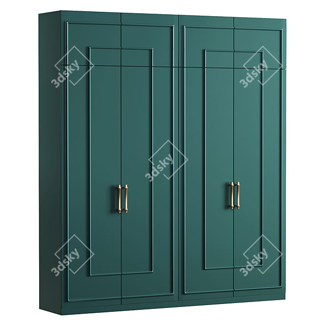 Green Cupboard: Stylish and Spacious 3D model image 1