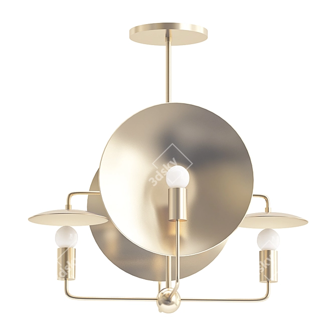 Celestial Orbit Chandelier 3D model image 1