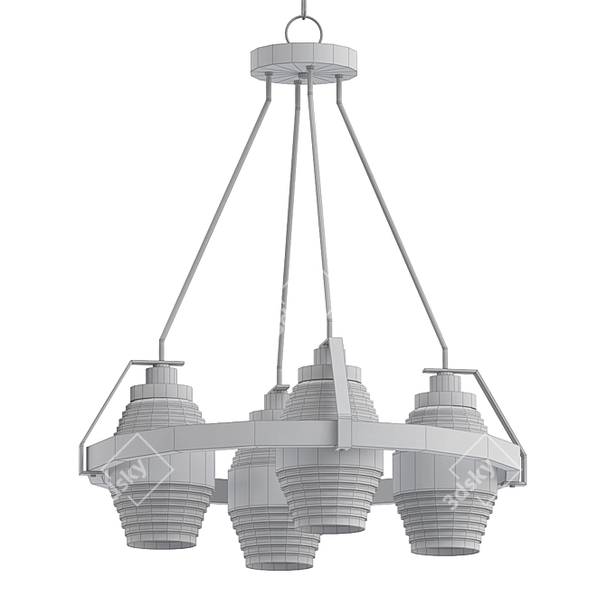 Elegant Illumination: Gerolamo Chandelier 3D model image 2