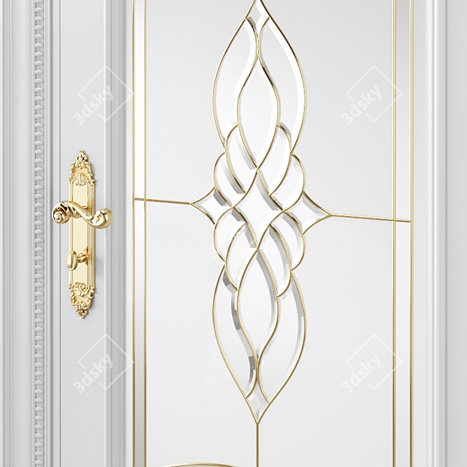 Stylish Interior Door 3D model image 3